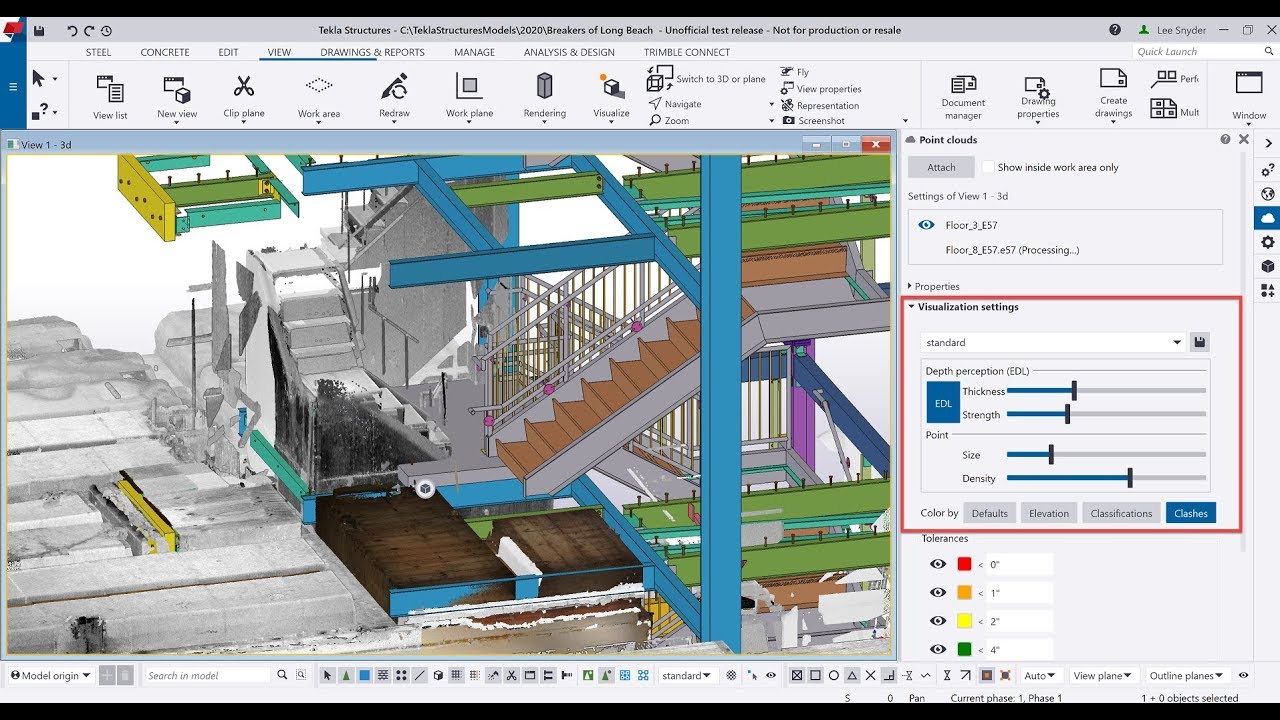 Sydney, Australia, Tekla Workshop, Tekla Best Practices using Point Clouds