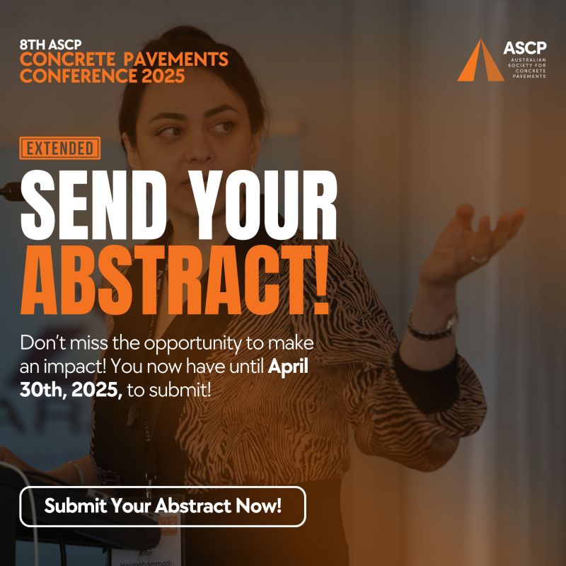 Abstract Submissions Close April 30 for 8th ASCP Concrete Pavements Conference 2025